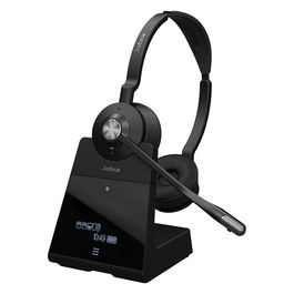 Jabra Engage 75 SE - Auriculares diadema inalámbricos DECT/Bluetooth 5.0 para oficina, alcance 150 m, USB-C, Negro