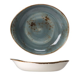 Steelite Craft Azul Bol Freestyle Vitro Porcelana 28 x 24.5 x 3 cm - Vajilla (Set de 12)