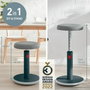 LEITZ Taburete Ergonómico Leitz Ergo Cosy Active Gris Azul