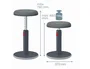 LEITZ Taburete Ergonómico Leitz Ergo Cosy Active Gris Azul