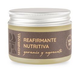 Matarrania Crema Facial Reafirmante Nutritiva Bio con Geranio y Aguacate, 30 ml