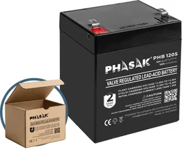 Phasak PHB 1205 Batería 12V 5Ah