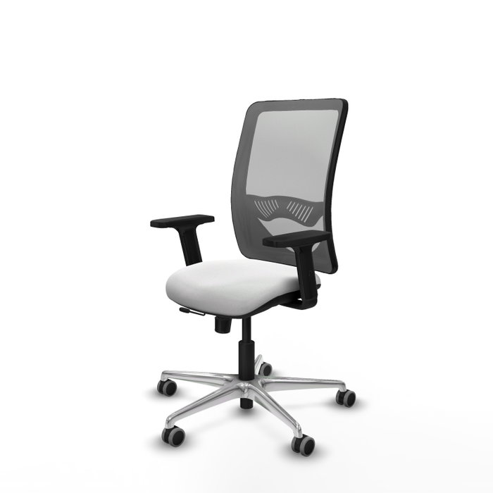 PIQUERAS Y CRESPO Silla de oficina Zulema con mecanismo Sincro/Traslack Blanco y Gris PIQUERAS Y CRESPO Silla de oficina Zulema con mecanismo Sincro/Traslack Blanco y Gris