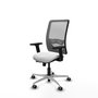 PIQUERAS Y CRESPO Silla de oficina Zulema con mecanismo Sincro/Traslack Blanco y Gris