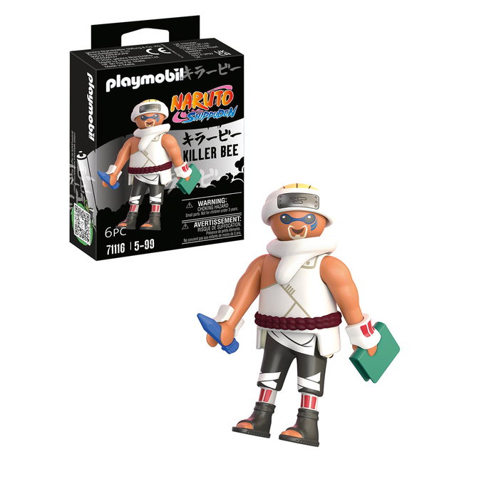 Playmobil 71116 Naruto Killer Bee Figuras de Colección para Vitrina, +5 Años