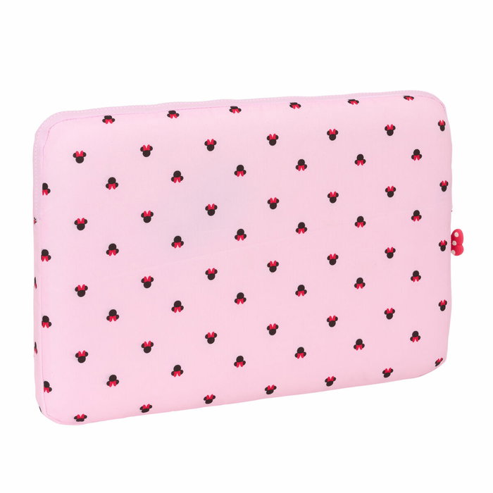 Funda para Portátil Minnie Mouse Naive Rosa 15,6'' 39,5 x 27,5 x 3,5 cm