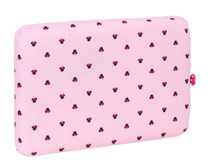 Funda para Portátil Minnie Mouse Naive Rosa 15,6'' 39,5 x 27,5 x 3,5 cm