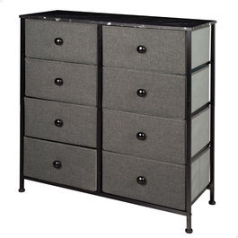 Color Baby Max Home-Mueble Cómoda de 8 Cajones - Gris