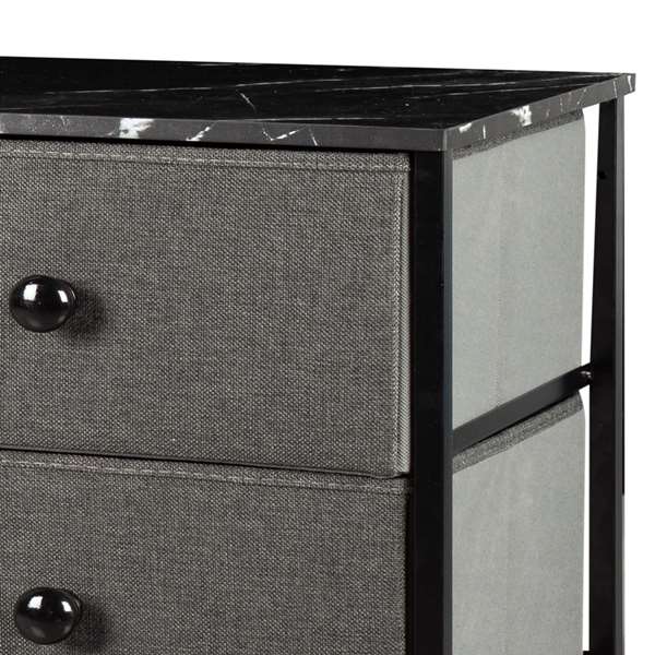 Cómoda 8 Cajones 80x30x81 cm Gris Max Home Mueble