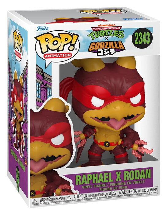 Godzilla x Turtles Figura POP! Animation Vinyl Raphael X Rodan 9 cm Godzilla x Turtles Figura POP! Animation Vinyl Raphael X Rodan 9 cm