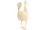 DKD Home Decor Decoración de Metal Pato Blanco