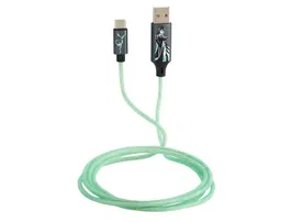 Wondee Cable USB a USB-C Iluminado Harry Potter Patronus 1.2 m para Carga Rápida y Sincronización de Datos