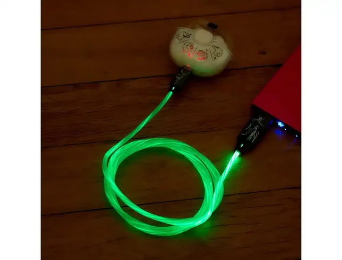 Wondee Cable USB a USB-C Iluminado Harry Potter Patronus 1.2 m para Carga Rápida y Sincronización de Datos Wondee Cable USB a USB-C Iluminado Harry Potter Patronus 1.2 m para Carga Rápida y Sincronización de Datos