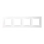 Simon Marco 4 elementos Serie 10 Blanco IP20 29,7 x 8,4 cm