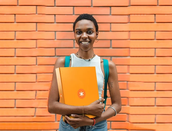 Antartik Carpeta 4 anillas 40 mm mixtas antartik a4 forrada color mostaza