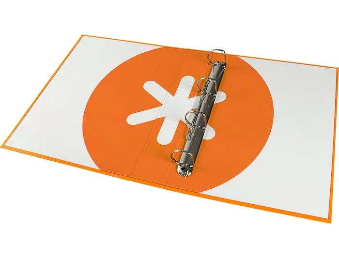 Antartik Carpeta 4 anillas 40 mm mixtas antartik a4 forrada color mostaza