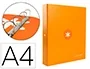 Antartik Carpeta 4 anillas 40 mm mixtas antartik a4 forrada color mostaza