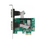 DeLOCK Tarjeta PCIe x1 a 2 Puertos Serie RS-232, Compatible con Perfil Bajo PCIe 1.1, Para PC, Color Verde