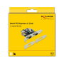 DeLOCK Tarjeta PCIe x1 a 2 Puertos Serie RS-232, Compatible con Perfil Bajo PCIe 1.1, Para PC, Color Verde