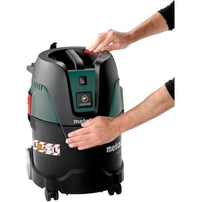 Metabo ASA 25 L PC Aspirador Multiuso con Accesorios Incluidos (Ø 32 mm / 3,5 m, Filtro de Poliéster, Bolsa PE, etc.)