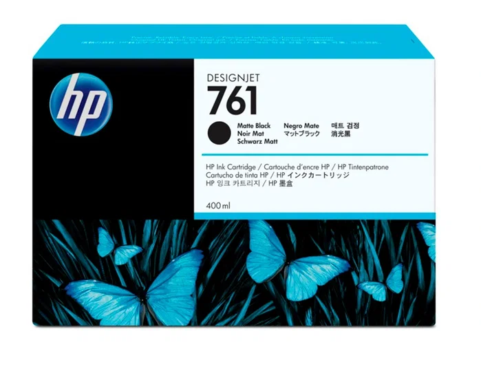 HP Designjet T7100 Cartucho de Tinta Ink-jet Original, Negro Mate, Ref N761, 400 ml/1000 páginas