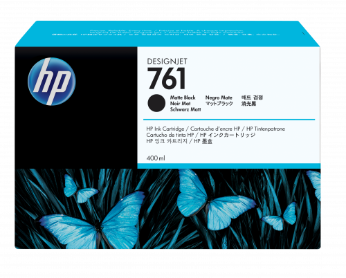 HP 761 Cartucho de tinta Negro mate 400 ml (CM991A) HP 761 Cartucho de tinta Negro mate 400 ml (CM991A)