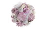 DKD Home Decor Bola Decoración Navidad Fantasía Rosa Palo (6 Unidades) 14 x 14 x 14 cm