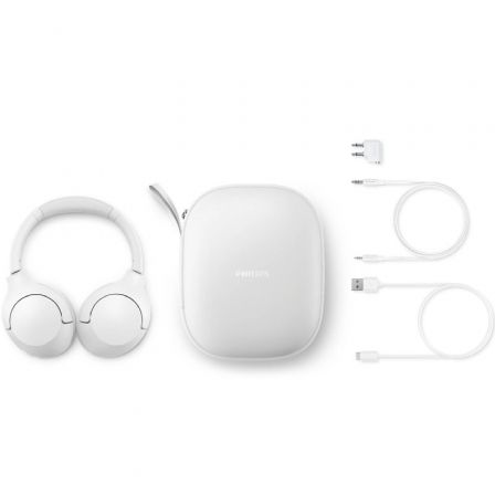 Philips TAH8506WT/00 Auriculares Inalámbricos Diadema Blanco con Cancelación de Ruido y 60h de Batería