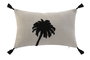 DKD Home Decor Cojín Urban Beige y Negro 30 x 50 cm (2 Unidades)