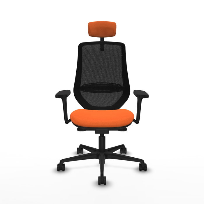 PIQUERAS Y CRESPO Silla de oficina Mardos Naranja y Negro PIQUERAS Y CRESPO Silla de oficina Mardos Naranja y Negro
