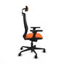 PIQUERAS Y CRESPO Silla de oficina Mardos Naranja y Negro