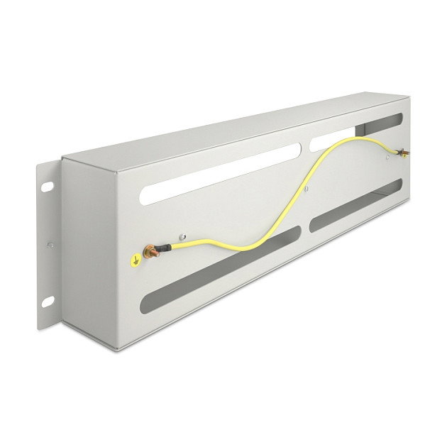 DeLOCK Regleta de Disyuntores con Tapa y Carril DIN, 19 Pulgadas, 3U, Metal Gris DeLOCK Regleta de Disyuntores con Tapa y Carril DIN, 19 Pulgadas, 3U, Metal Gris
