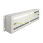 DeLOCK Regleta de Disyuntores con Tapa y Carril DIN, 19 Pulgadas, 3U, Metal Gris