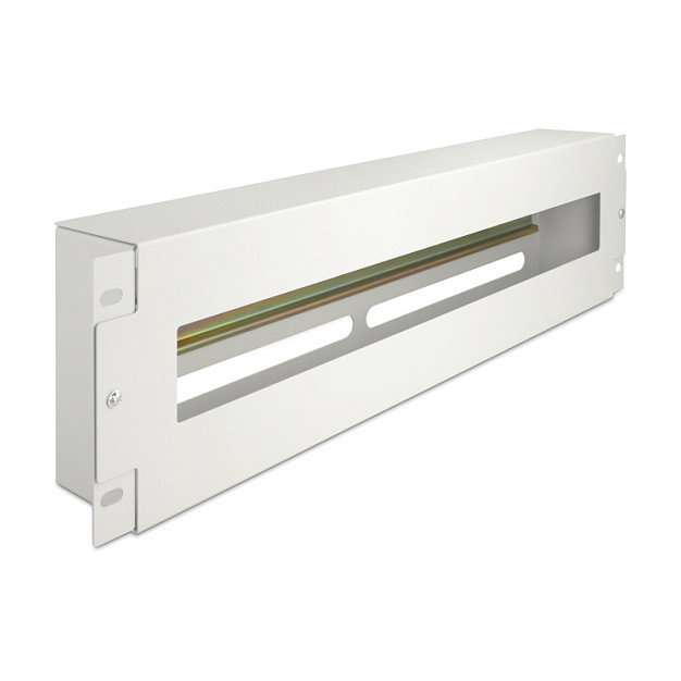 DeLOCK Regleta de Disyuntores con Tapa y Carril DIN, 19 Pulgadas, 3U, Metal Gris DeLOCK Regleta de Disyuntores con Tapa y Carril DIN, 19 Pulgadas, 3U, Metal Gris