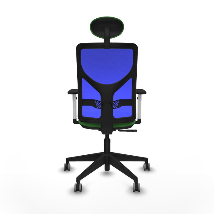 PIQUERAS Y CRESPO Silla de oficina Motilla con mecanismo Sincro, Tela Verde y Malla Azul PIQUERAS Y CRESPO Silla de oficina Motilla con mecanismo Sincro, Tela Verde y Malla Azul