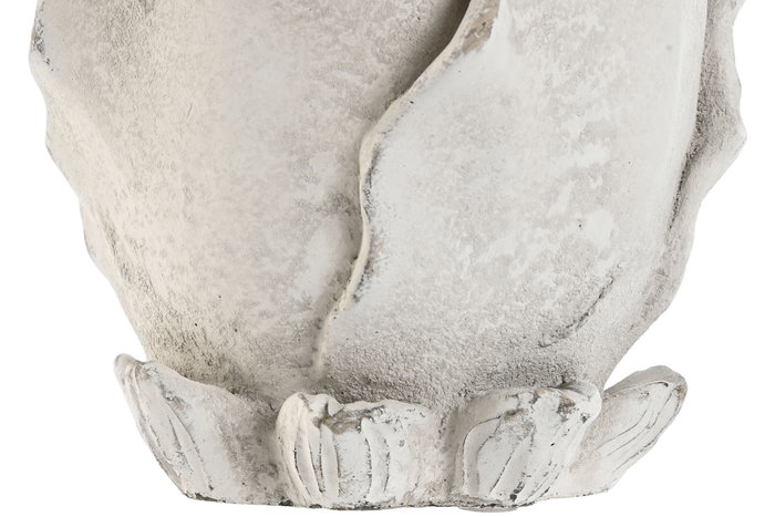 DKD Home Decor Decoración de Cemento Rosa Gris 18x18x20 cm