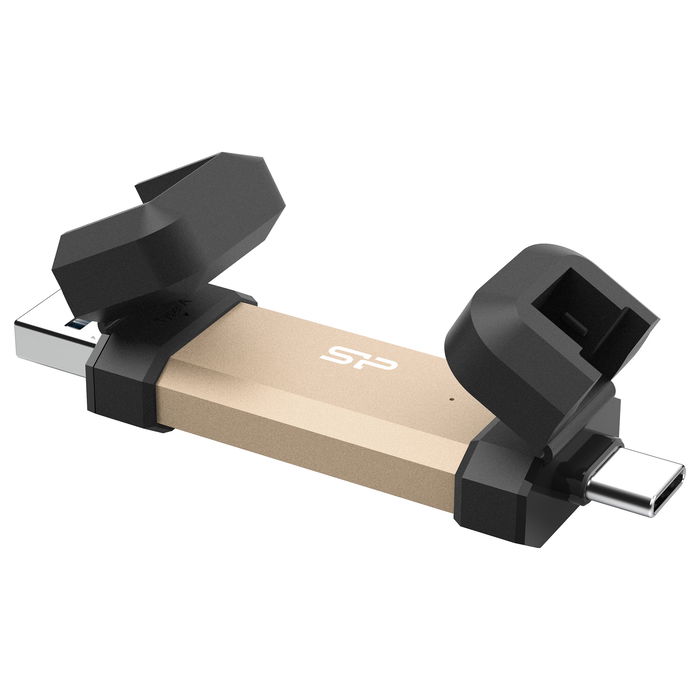 Silicon Power DS72 500GB USB Stick USB Type-A/Type-C 3.2 Gen 2 1050/850MB/s Gold Silicon Power DS72 500GB USB Stick USB Type-A/Type-C 3.2 Gen 2 1050/850MB/s Gold
