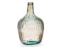 Giftdecor Botella Decorativa Vidrio Rayada Transparente Champagne 4L 17x29x17cm (Set de 4)