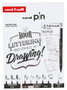 Uniball Set de iniciación Uni Pin Lettering nº2 con 8 rotuladores y 1 portaminas