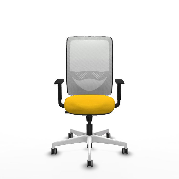 PIQUERAS Y CRESPO Silla de oficina Zulema con mecanismo Sincro, Amarillo y Blanco PIQUERAS Y CRESPO Silla de oficina Zulema con mecanismo Sincro, Amarillo y Blanco