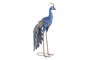 DKD Home Decor Figura de Pavo Real Azul y Turquesa en Metal
