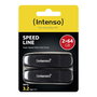 Intenso Pendrive Line 2x 64GB Negro USB 3.2