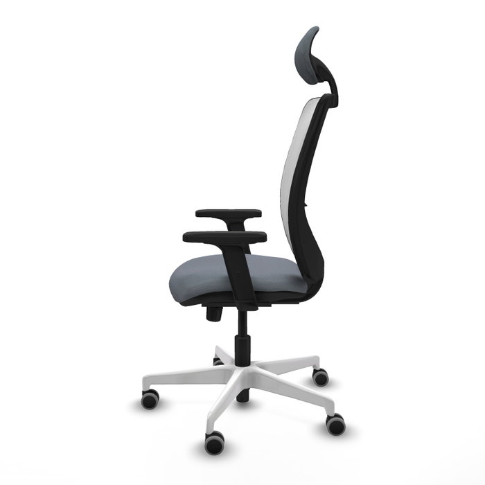 PIQUERAS Y CRESPO Silla de oficina Zulema con mecanismo Sincro, Gris y Blanco PIQUERAS Y CRESPO Silla de oficina Zulema con mecanismo Sincro, Gris y Blanco