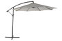DKD Home Decor Parasol para Terraza y Jardín Giratorio 360°, Gris, Poliéster UV 50+, Acero, 350 cm de Largo x 300 cm de Ancho x 250 cm de Alto