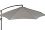 DKD Home Decor Parasol para Terraza y Jardín Giratorio 360°, Gris, Poliéster UV 50+, Acero, 350 cm de Largo x 300 cm de Ancho x 250 cm de Alto