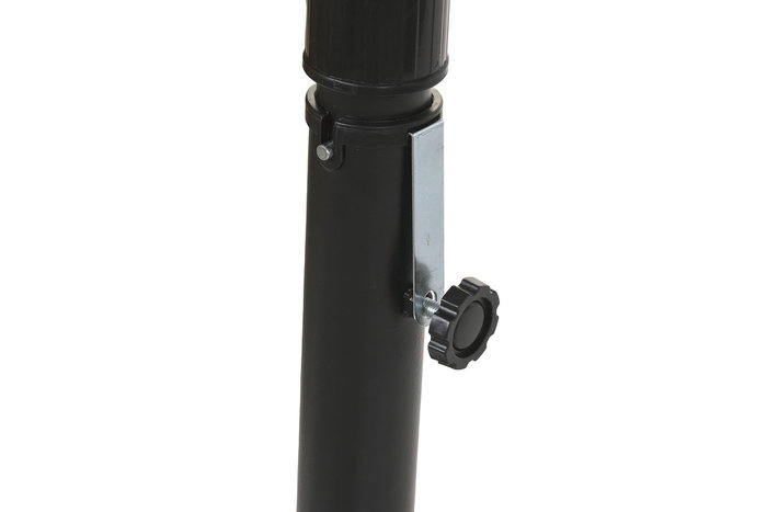 DKD Home Decor Parasol para Terraza y Jardín Giratorio 360°, Gris, Poliéster UV 50+, Acero, 350 cm de Largo x 300 cm de Ancho x 250 cm de Alto