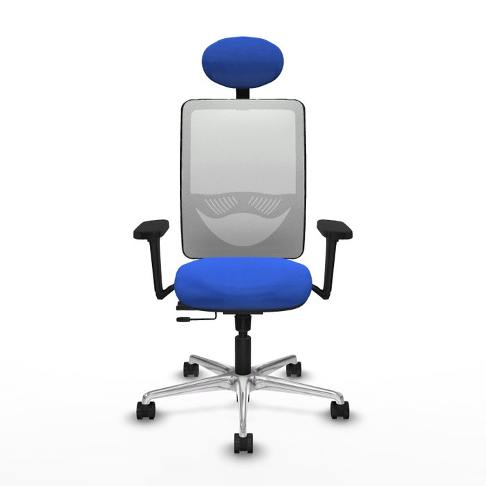 PIQUERAS Y CRESPO Silla de oficina Zulema con Mecanismo Sincro/Traslack, Azul y Blanco PIQUERAS Y CRESPO Silla de oficina Zulema con Mecanismo Sincro/Traslack, Azul y Blanco