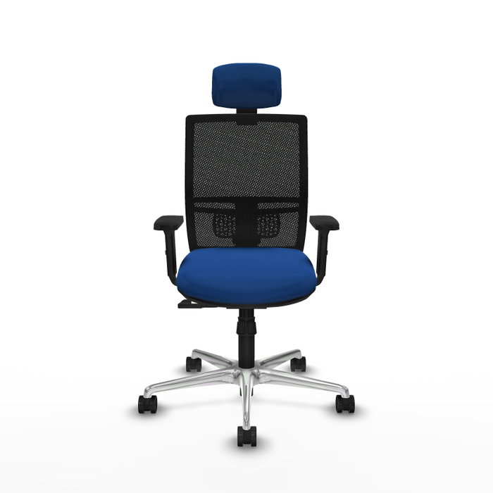 PIQUERAS Y CRESPO Silla de oficina Yunquera con mecanismo Sincro, Azul y Negro PIQUERAS Y CRESPO Silla de oficina Yunquera con mecanismo Sincro, Azul y Negro