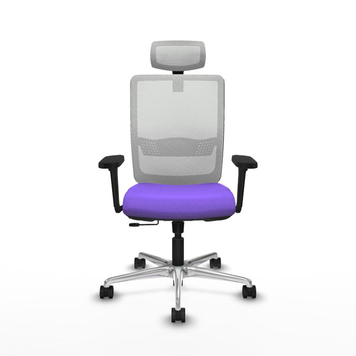 PIQUERAS Y CRESPO Silla de oficina Haches con mecanismo Sincro/Traslack, Lila y Blanco PIQUERAS Y CRESPO Silla de oficina Haches con mecanismo Sincro/Traslack, Lila y Blanco