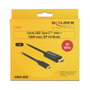 DeLOCK Cable USB Tipo C a HDMI 4K 60 Hz 1 m Negro 85290